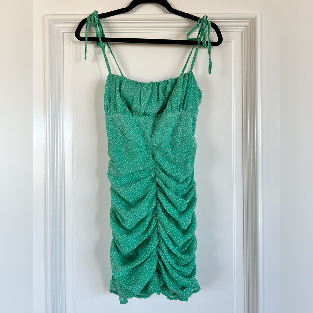 Who I Am Green Floral Dress